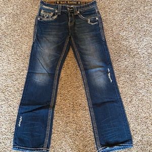 Men’s Rock Revival Straight Jeans
